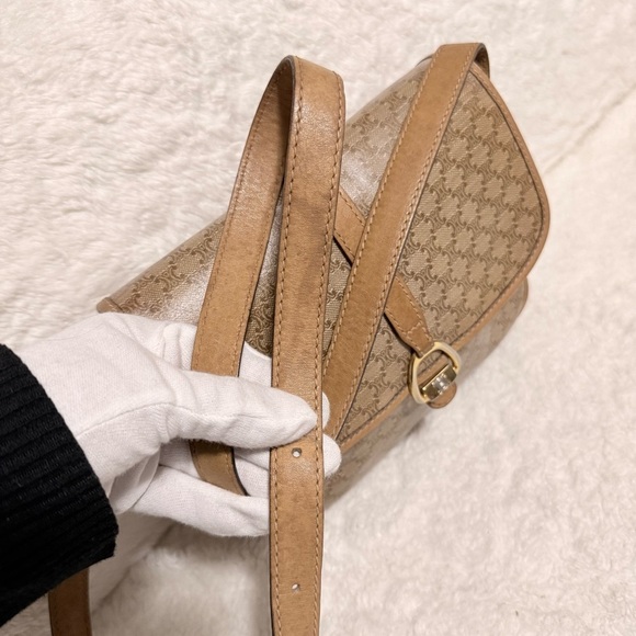 CELINE Macadam Vintage Shoulder Crossbody Bag Adjustable Strap - Picture 13 of 16